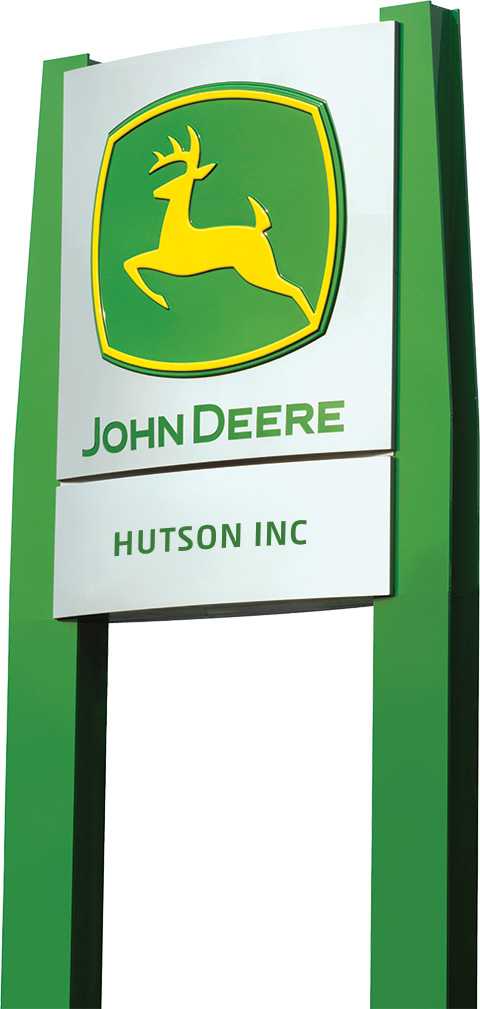 Hutson Inc John Deere sign