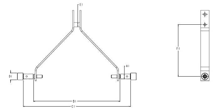 John Deere iMatch Quick Hitch implement dimensions