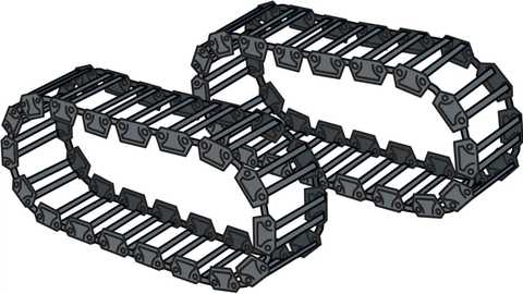 Steel tracks for skid steers