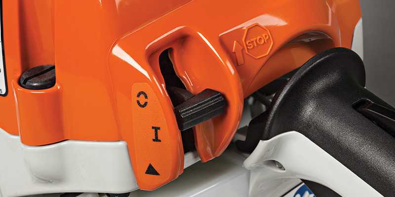 STIHL chainsaw with the M-Tronic engine management system
